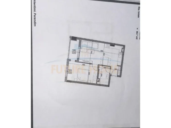 Tirane, shitet apartament 1+1 Kati 2, 56 m² 66.700 € (Kompleksi Aluna)