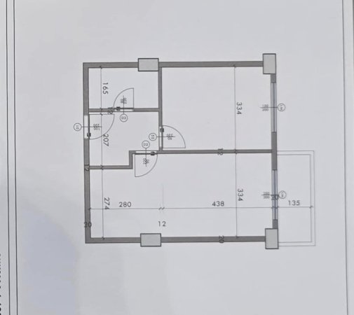 Durres, shes apartament 1+1+Ballkon Kati 1, 69 m² (qerret)