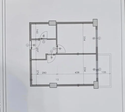 Durres, shes apartament 1+1+Ballkon Kati 1, 69 m² (qerret)