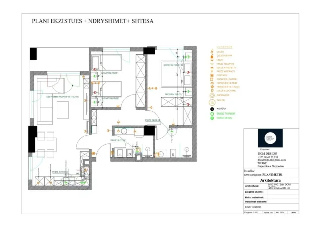 SHITET NGA VET PRONARI APARTAMENT 2+1+2 TUALETE+BALLKON 154,200 EURO KOMPLEKSI AURA (KOMISION 0)
