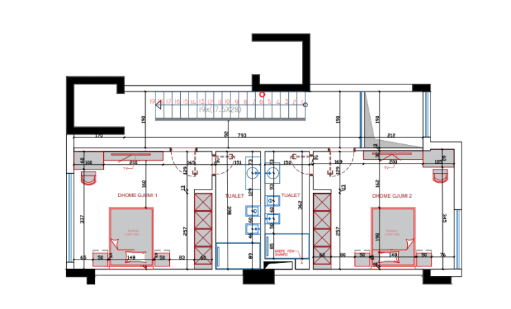 Tirane, shes Vile 3 Katshe , 350 m² 750.000 € (Luminor Residence)
