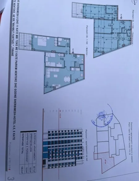 Tirane, shitet apartament 2+1 Kati 4, 109 m² 256.855 € (Rruga Barrikadave)