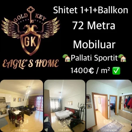 Durres, shes apartament 1+1+Ballkon Kati 7, 72 m² 100.800 € (qender)