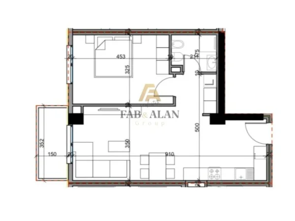 Tirane, shitet apartament 1+1 Kati 3, 77 m² 79.400 € (Paskuqan)