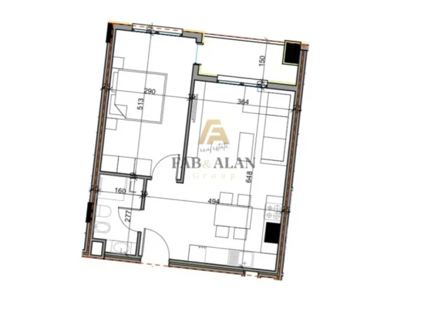 Tirane, shitet apartament 1+1 Kati 3, 69 m² 71.400 € (Paskuqan)
