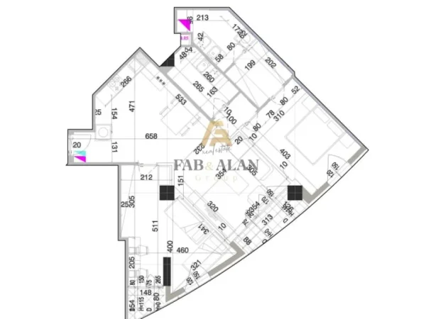 Tirane, shitet apartament 2+1+2 Kati 7, 104 m² 176.500 € (Don Bosko)