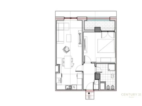 Tirane, shes apartament 1+1+Aneks+Ballkon Kati 3, 78 m² 215.680 € (Kopshti Zoologjik)