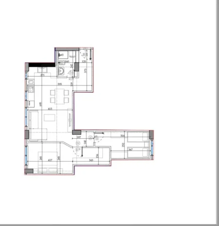 Tirane, shitet apartament 2+1 Kati 1, 94 m² 167.000 € (Kodra e Diellit 2)