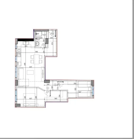 Tirane, shitet apartament 2+1 Kati 1, 94 m² 167.000 € (Kodra e Diellit)