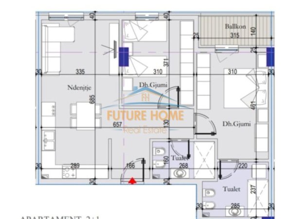 SHITET APARTAMENT 2+1,TIRANA ENTRY 2