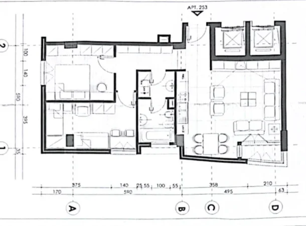 Tirane, shitet apartament 2+1+Ballkon , 95 m² 210.000 € (21Djetori)