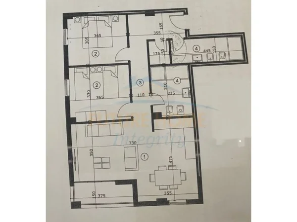 Tirane, shitet apartament 2+1 Kati 3, 108 m² 141.200 € (ALI DEM)
