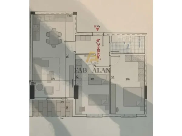 Tirane, shitet apartament 2+1 Kati 3, 98 m² 83.500 € (Kamez, rruga Berisha)