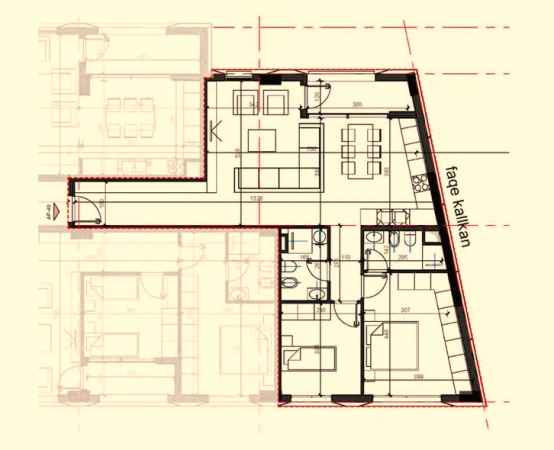 Tirane, shes apartament 2+1+Ballkon Kati 6, 115 m² 173.200 € (Bulevardi i Ri)