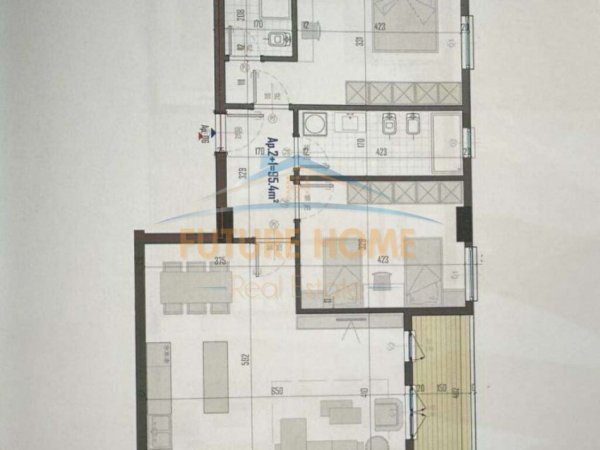 Tirane, shitet apartament 2+1+Ballkon Kati 2, 111 m² 93.000 € (KAMEZ)