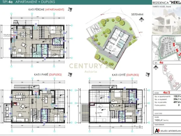 Tirane, shes Vile 2 Katshe Kati 2, 497 m² 643.000 € (rezidenca Hekla, Farkë)