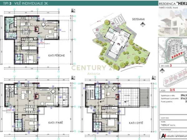 Tirane, shes Vile 2 Katshe Kati 2, 516 m² 650.000 € (rezidenca Hekla, Farkë)