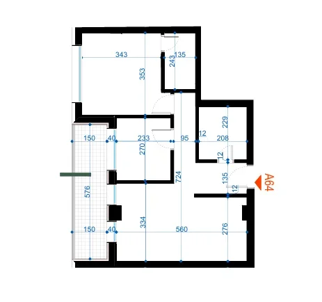 Tirane, shes apartament 2+1+Ballkon Kati 6, 84 m² 109.200 € (Rruga 5 Maji)