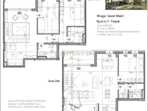 Tirane, shes apartament duplex Dublex Kati 8, 240 m² 408.306 € (Perballe me Delijorgjin Tirana, Albania)