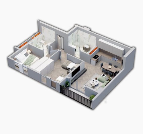 Tirane, shitet apartament 2+1+Ballkon Kati 5, 94 m² 88.870 € (Univers City)