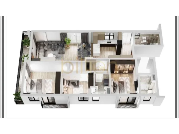 Tirane, shitet apartament 3+1+Ballkon Kati 2, 189 m² 184.800 € (Institut Kamez, Kamëz, Albania)