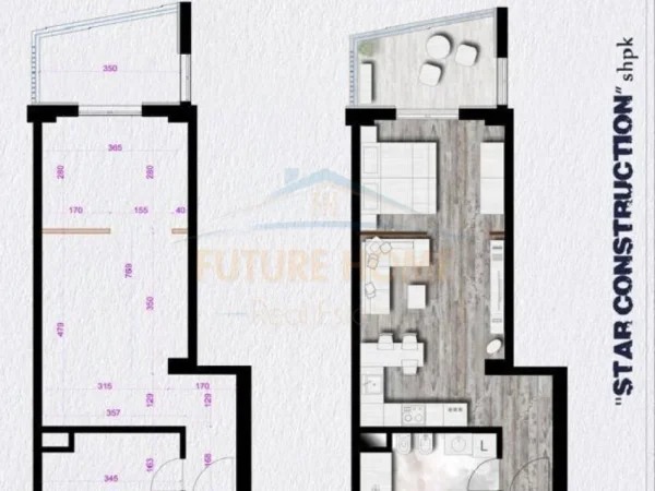 Tirane, shitet apartament 1+1+Ballkon Kati 4, 59 m² 88.600 € (Don Bosko)
