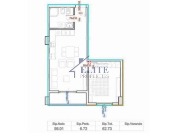 Tirane, shitet apartament 1+1 Kati 2, 63 m² 150.000 € (Rruga Bardhyl)