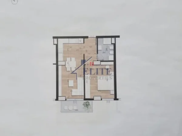 Tirane, shitet apartament 1+1 Kati 1, 75 m² 102.078 € (Garden Residence Turdiu)
