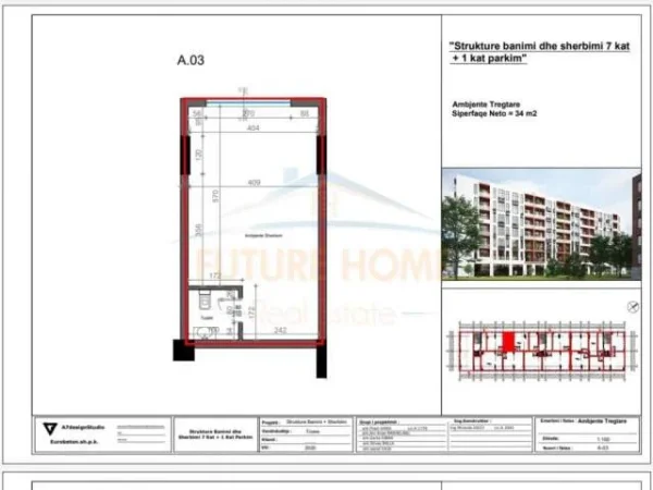 Tirane, shitet dyqan Kati 0, 34 m² 85.000 Euro (Ish Sheshi Shqiponja)