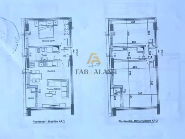 Tirane, shitet apartament 1+1 Kati 4, 69 m² 123.850 € (Jordan Misja)