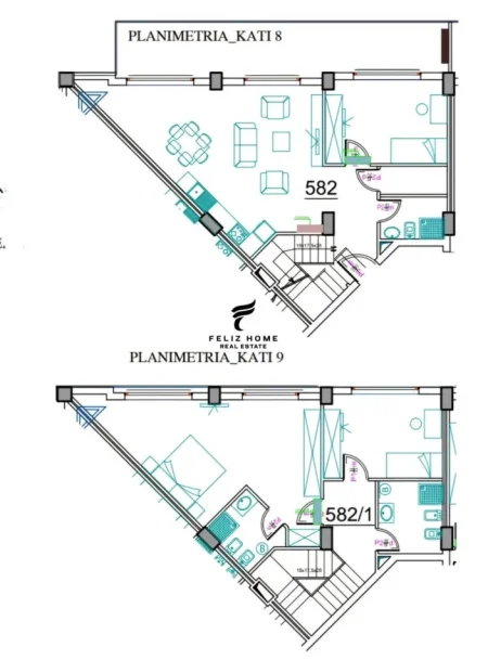 Tirane, shitet apartament 2+1 Kati 9, 193 m² 347.000 € (ISH PARKU)