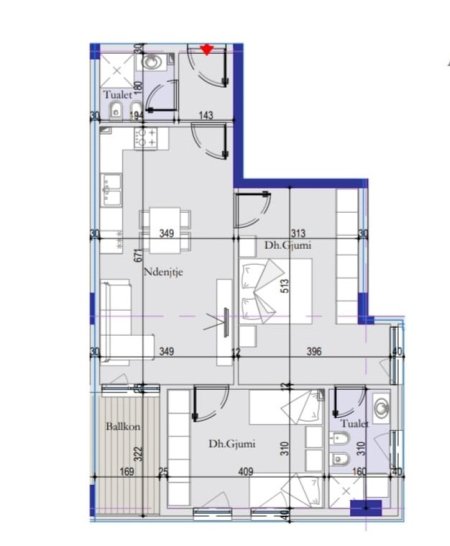 Tirane, shitet apartament 2+1 Kati 3, 97 m² 110.000 € (Nexho Konomi)