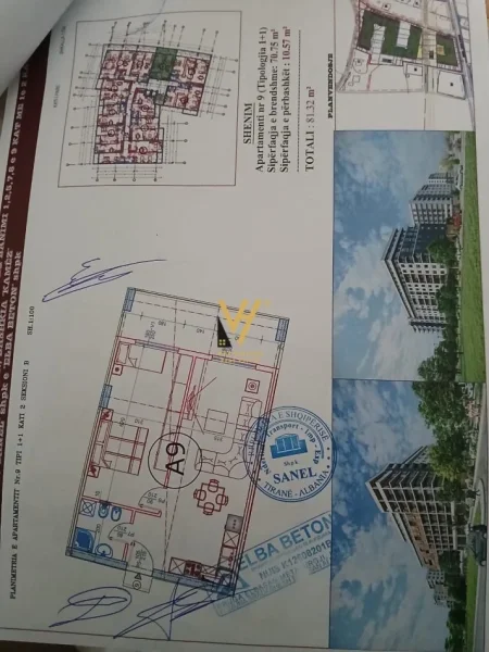 Tirane, shitet apartament 1+1+Ballkon Kati 1, 81 m² 106.000 € (PASKUQAN)