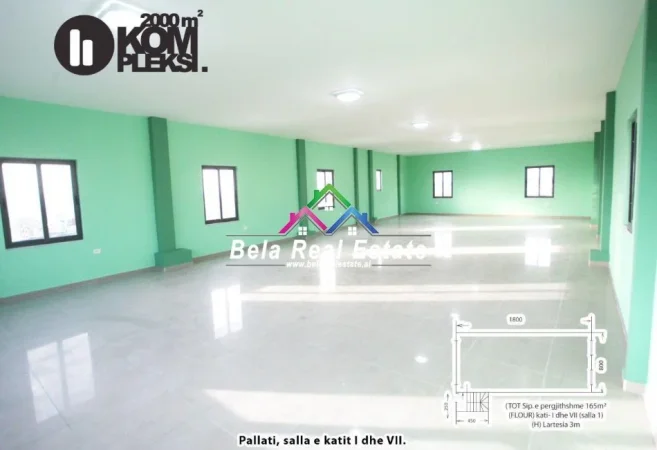 Tirane, jepet me qera dyqan Kati 2, 1.150 m² 11.500 € (kinostudio)