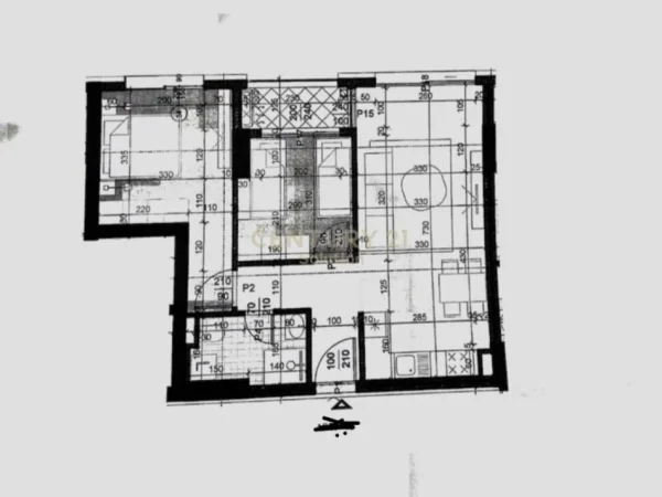 Tirane, shitet apartament 2+1 Kati 7, 80 m² 128.000 € 