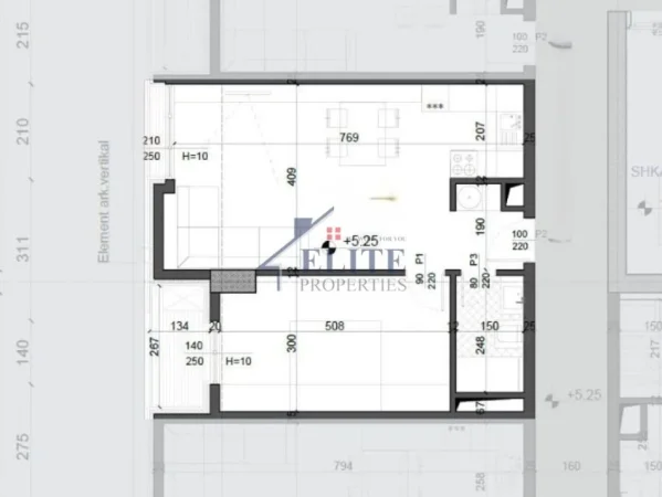 Tirane, shitet apartament 1+1+Ballkon Kati 1, 75 m² 108.155 € (Ish Fusha e Aviacionit)