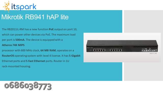 Tirane, shes Mikrotik RouterBOARD RB2011iL-RM