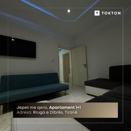 Tirane, jepet me qera apartament 1+1 Kati 3, 60 m² 500 € (Spitali Ortodoks)