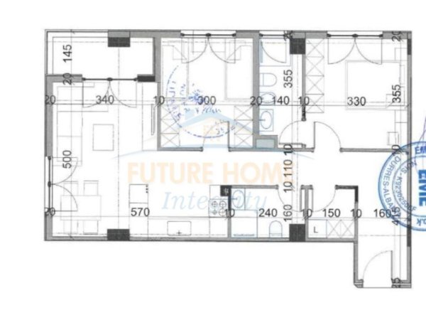 Tirane, shitet apartament 2+1 Kati 5, 97 m² 175.900 € (Rruga e Kvajes, Kompleksi Viva)