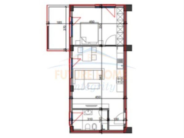 Tirane, shitet apartament 1+1+Ballkon Kati 7, 72 m² 123.590 € (Rruga e Kavajes, Kompleksi Viva)