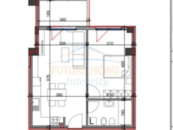 Tirane, shitet apartament 1+1+Ballkon Kati 5, 69 m² 118.830 € (Rruga e Kavajes, Kompleksi Viva)