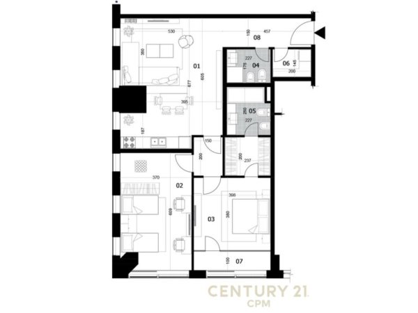 Tirane, jepet me qera zyre Kati 20, 148 m² 3.000 € (DOWNTOWN ONE)