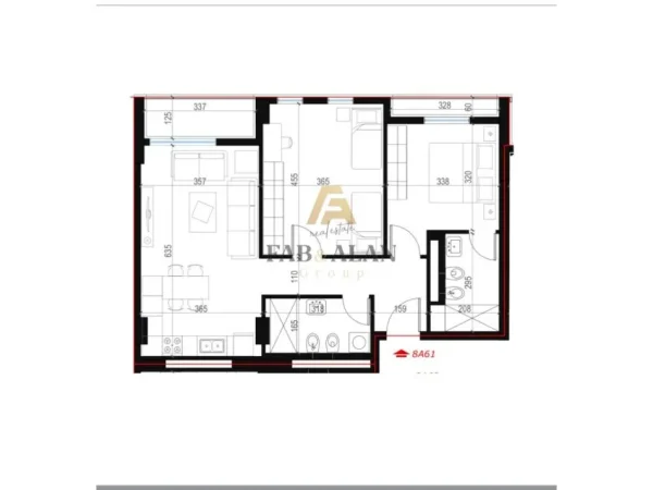 Tirane, shitet apartament 2+1+2 Kati 6, 99 m² 99.300 € (Univers City)