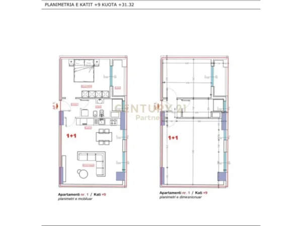 Tirane, shes apartament 3+1+Aneks+Ballkon Kati 3, 139 m² 215.920 € (Bulevardi i Ri Tirana, Albania)