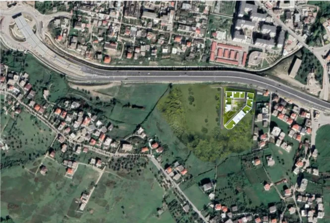Tirane, shes apartament 1+1+Ballkon Kati 3, 66 m² 73.000 € (Forest Residence, Shkoze -12 min ne kembe nga Liqeni i Farkes)