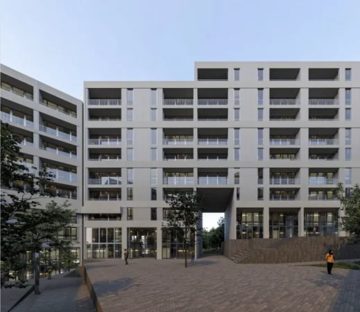 Tirane, shes apartament 1+1+Ballkon Kati 3, 66 m² 73.000 € (Forest Residence, Shkoze -12 min ne kembe nga Liqeni i Farkes)