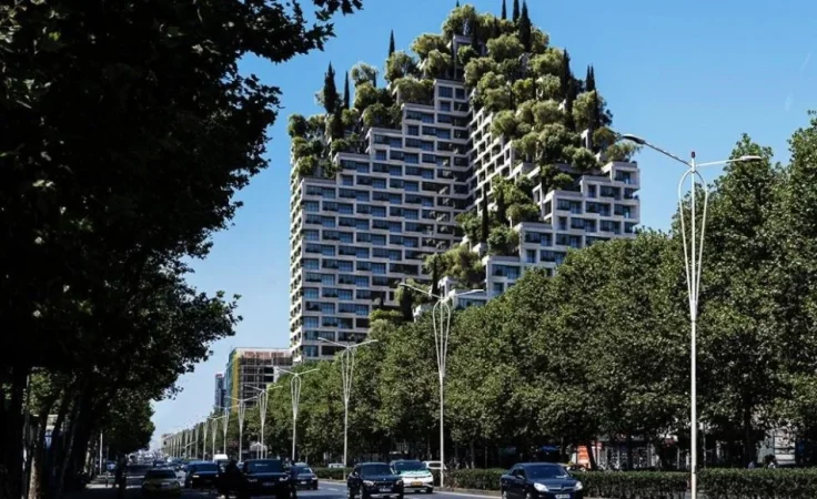 Tirane, shitet apartament 1+1 Kati 8, 76 m² (Rezidenca Lion Park 2, Prane Zogut te Zi)