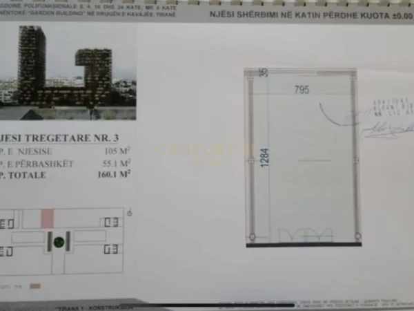Tirane, shes ambjent biznesi Kati 0, 160 m² 670.000 € (GARDEN BUILDING)