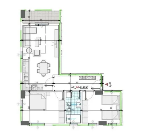 Tirane, shitet apartament 2+1 Kati 6, 96 m² 89.500 € (Paskuqan)