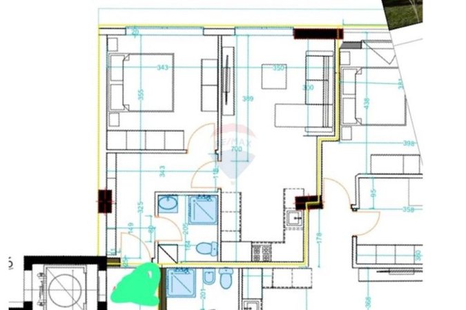 Tirane, shitet apartament 1+1 , 120.000 € (Kodra e Diellit)